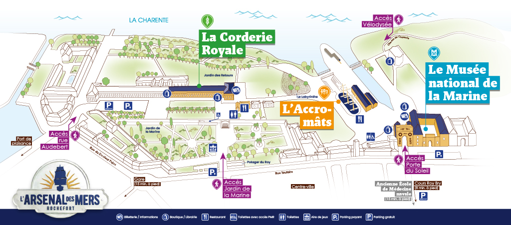 Carte Arsenal des Mers Rochefort